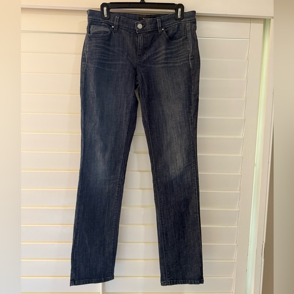 White House Black Market Dark Blue Straight Jeans - Picture 2 of 6